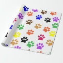 Search for dog paw print wrapping paper Pattern