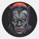 Search for scary monster stickers Werewolf