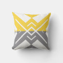 Search for yellow and grey geometric pillows Modern