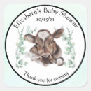 Search for baby shower cow stickers Watercolor