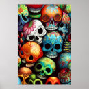Search for sugar skull posters Colourful