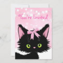 Recherche de le petit chat blanc invitations Petite fille