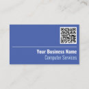 Recherche de services informatiques cartes visite Code qr