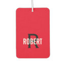 Search for initial car air fresheners Typography