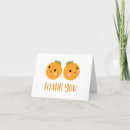 Recherche de little cutie thank you cards Oranges