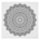 Recherche de mandala floral posters Géométrique
