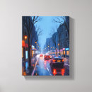 Search for rain canvas prints Street