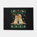 Search for golden retriever christmas doormats Santa