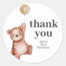 Search for teddy bear 1st birthday stickers Cute