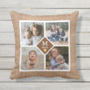 Search for burlap outdoor pillows Monogrammed