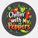 Recherche de piment autocollants Chili rouge