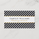 Recherche de motif rayé noir blanc cartes visite Élégant