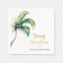 Search for beach christmas napkins Palm tree