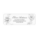 Search for simple black and white return address labels Bridal shower