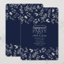 Recherche de bleu et argent invitations Rustique