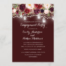 Search for burgundy engagement party invitations Marsala