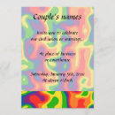 Search for psychedelic wedding invitations Colourful