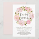 Recherche de blush pink bridal shower invitations Pivoine