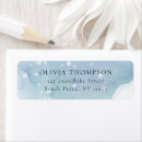 Search for bridal shower thank you return address labels Dusty blue