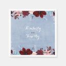 Search for blue and burgundy napkins Marsala