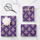 Search for fleur de lis wrapping paper Royal