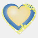 Search for heart flower stickers Blue