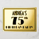 Search for vintage 75th birthday invitations 75 years old