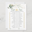 Recherche de games bridal shower invitations Aquarelle