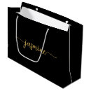 Search for graduation gift bags Black and gold