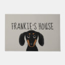 Search for black dog doormats Funny