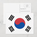 Recherche de drapeau de la corée cartes postales Coréen