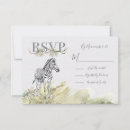 Search for zebra rsvp cards Jungle