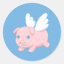 Search for blue pig stickers When pigs fly