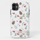 Search for winter berries iphone cases Watercolor