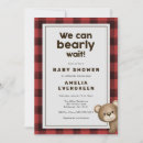 Search for flannel baby shower invitations Rustic