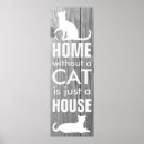 Recherche de silhouette de chat posters Mignon