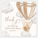 Search for baby shower neutral stickers Hot air balloon