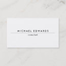 Search for simple plain white business cards Modern minimalist