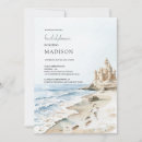 Search for sand castle invitations Watercolor