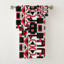 Search for black and white abstract bath towels Contemporary