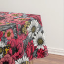 Search for white daisy tablecloths Red