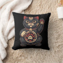 Recherche de japonais chat coussins Neko