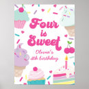Search for 4th birthday posters Pink