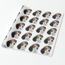 Recherche de chiens de chasse papier cadeau Beagle