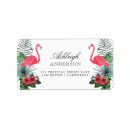 Search for plumerias return address labels Watercolor