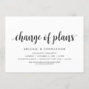 Search for change of plans wedding invitations Postponement