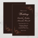 Search for chocolate brown wedding invitations Rustic