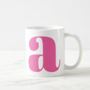 Search for pink letters mugs Fun typography