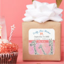 Search for baby birth stickers Typography