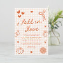 Search for thanksgiving bridal shower invitations Elegant script calligraphy trendy